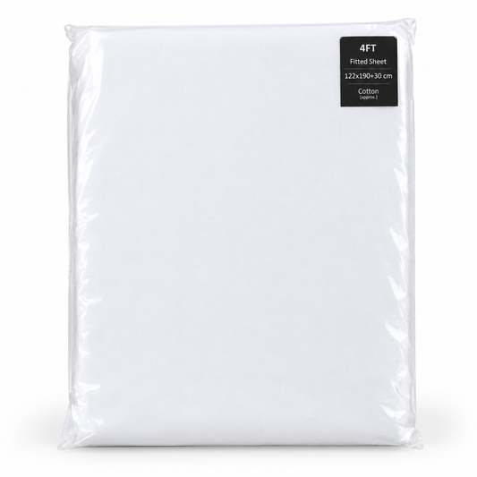 4 foot fitted sheets White Cotton & Poly Cotton