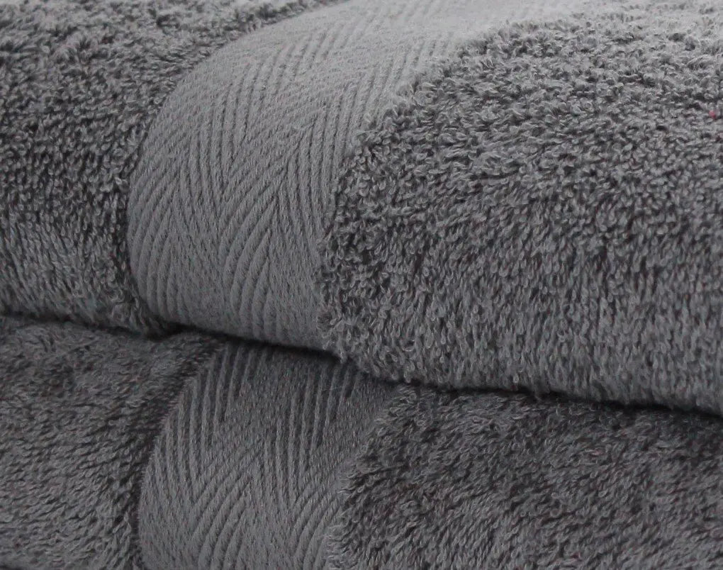 Charcoal - Luxury Bathroom Towel | Fine Combed Cotton Towel - 600GSM - Luxor