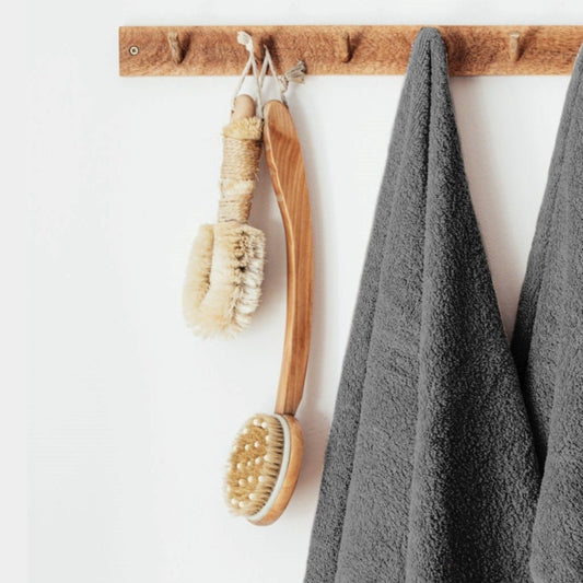 Charcoal Grey - Bathroom Towel | Combed Cotton - Supreme Range - restmor.co.uk - colour