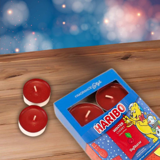 Haribo Candles - Winter Cherry - restmor.co.uk - colour