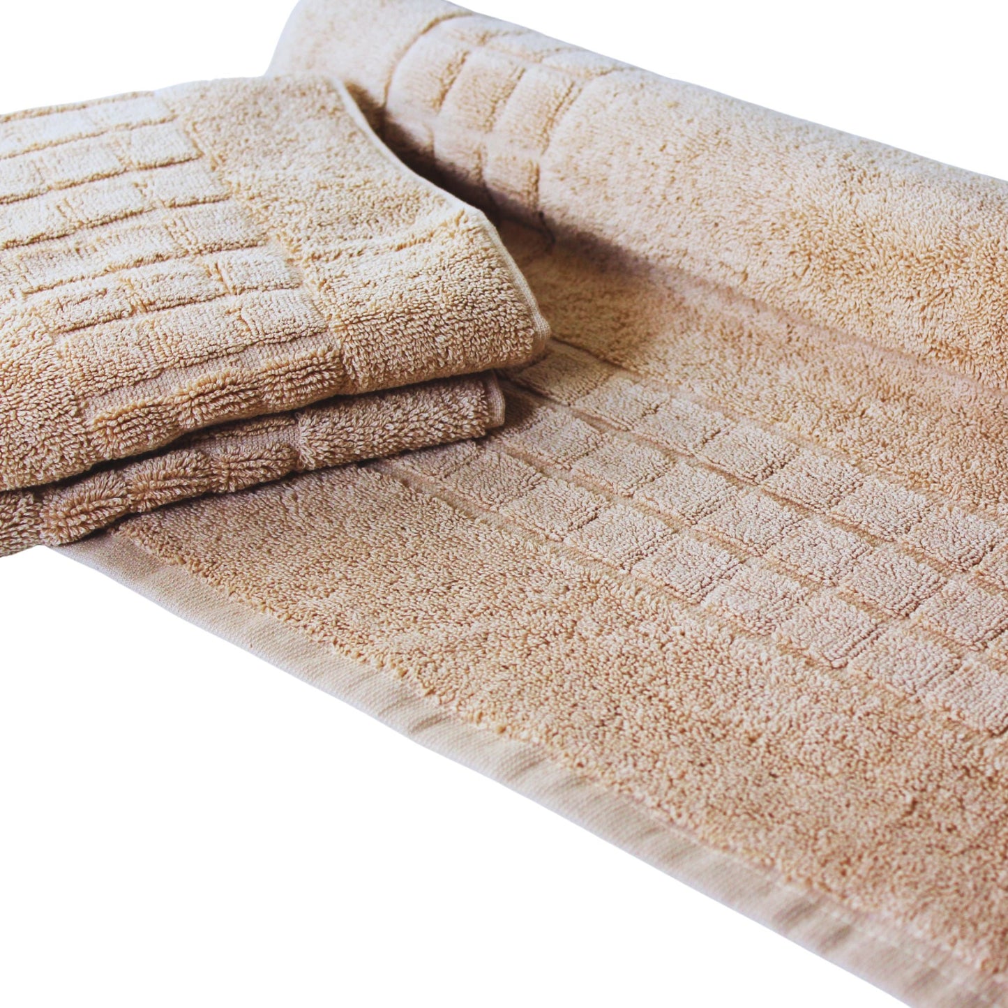 Latte - Cotton Bath Mat | Quick - Dry Design - restmor.co.uk - colour