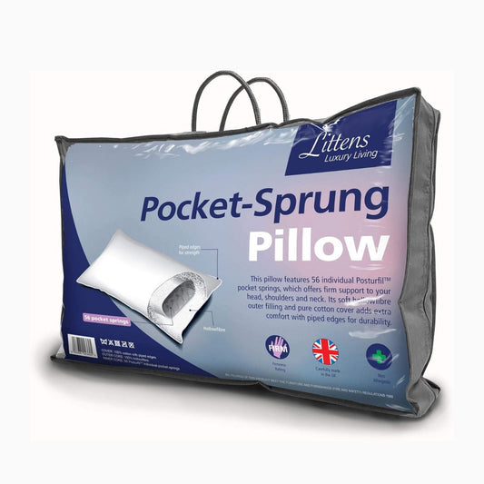 Pocket - Sprung Pillow | Firm Support - restmor.co.uk - colour