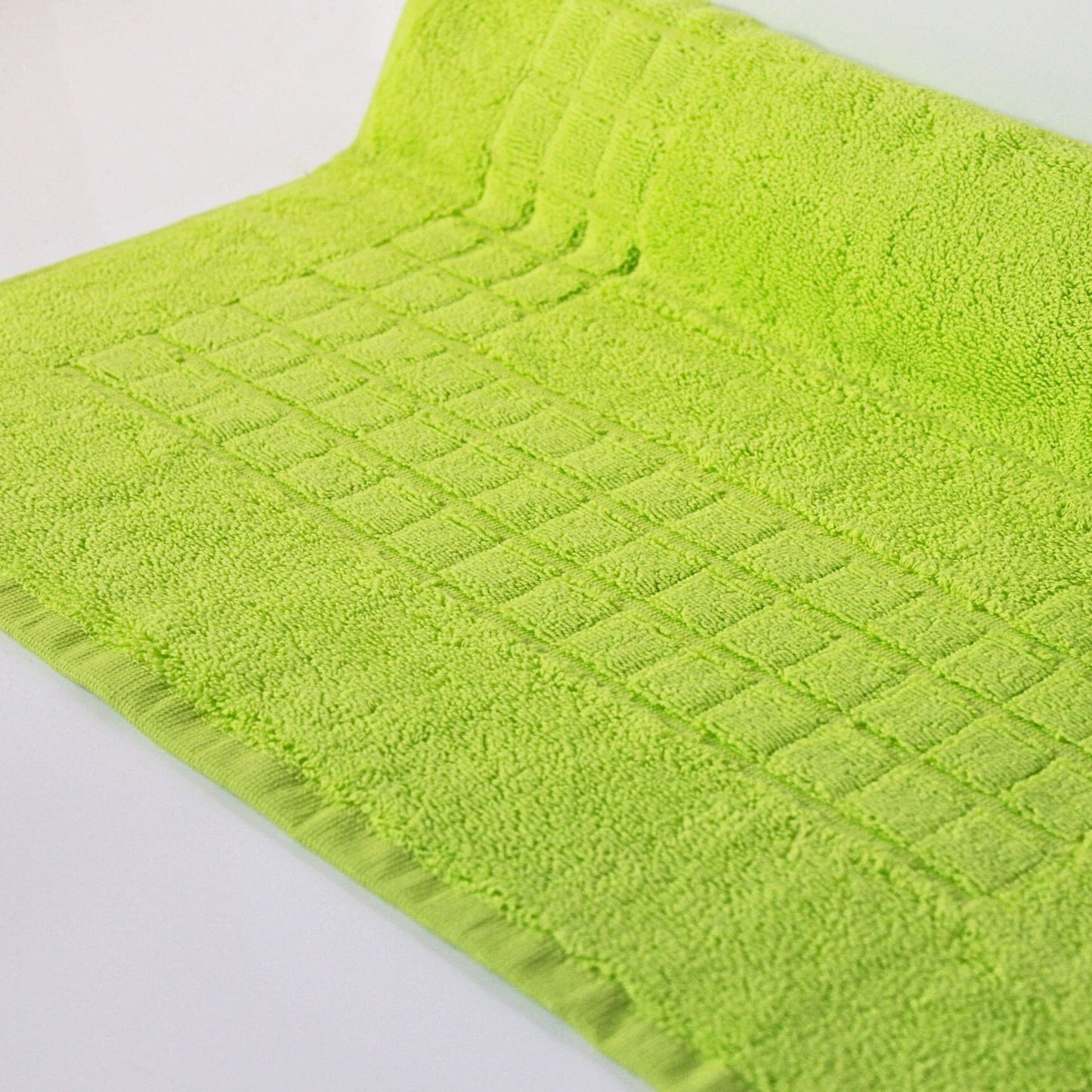Lime Green - Cotton Bath Mat | Quick-Dry Design