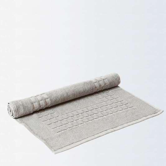 Silver Grey - Cotton Bath Mat | Quick - Dry Design - restmor.co.uk - colour