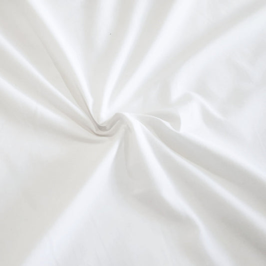 White - Percale Duvet Cover Set | Cotton Blend - Easy Care Bed Linen - restmor.co.uk - colour