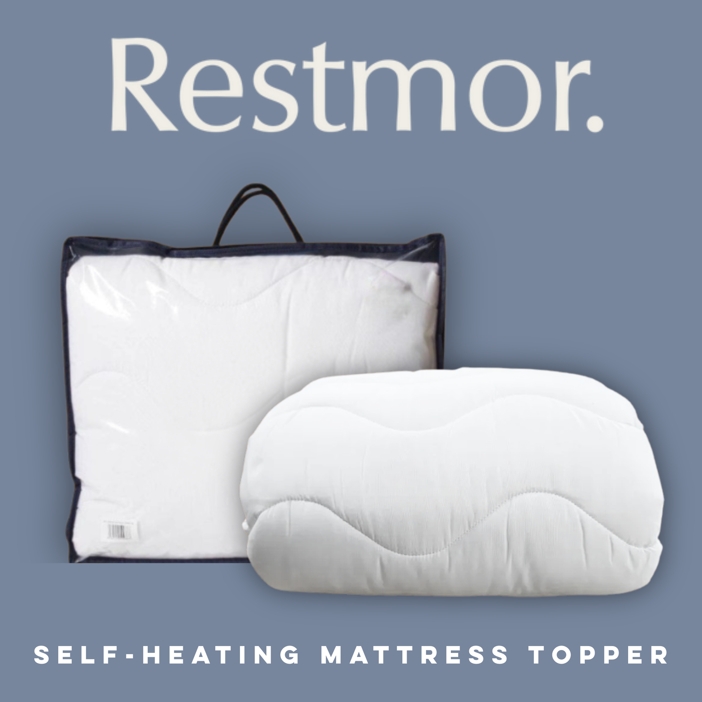 Restmor Self-Heating Mattress Topper | Wire-Free Warmth