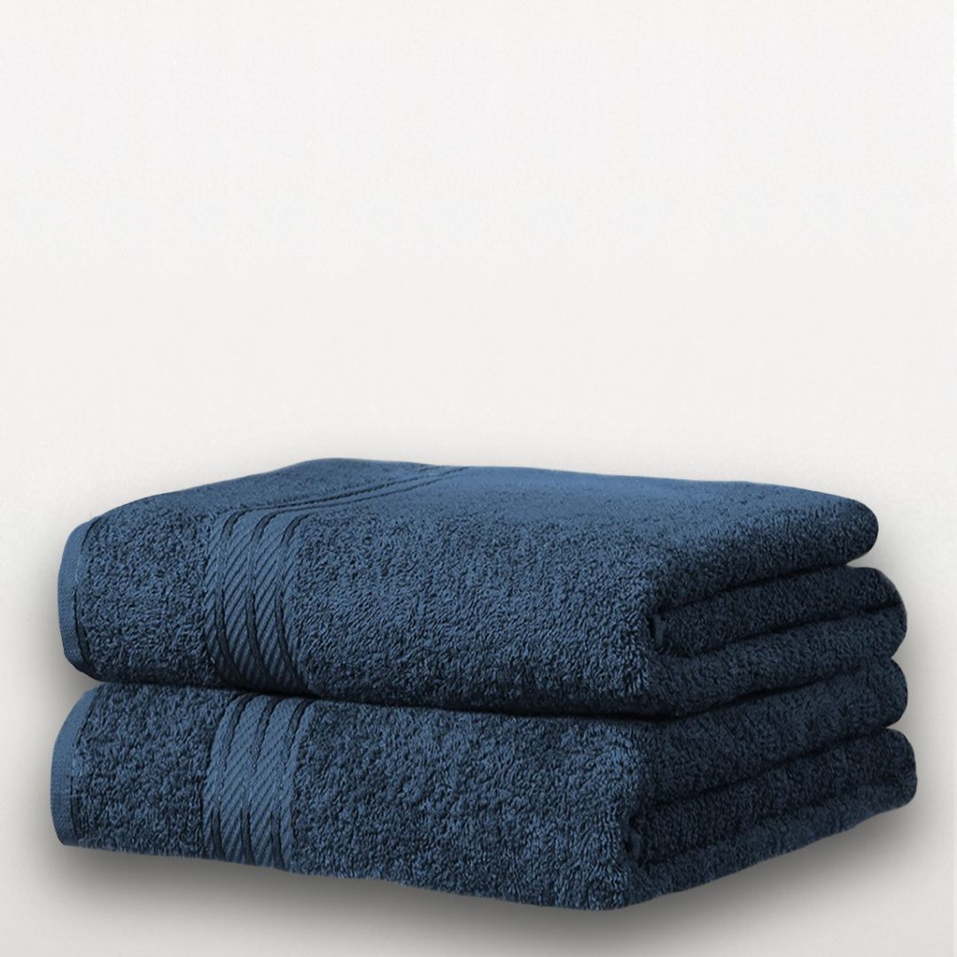 2 Piece Supreme Bath Towel Pack | Fine Combed Cotton - Pack of 2 Jumbo Bath Sheets - restmor.co.uk - colour