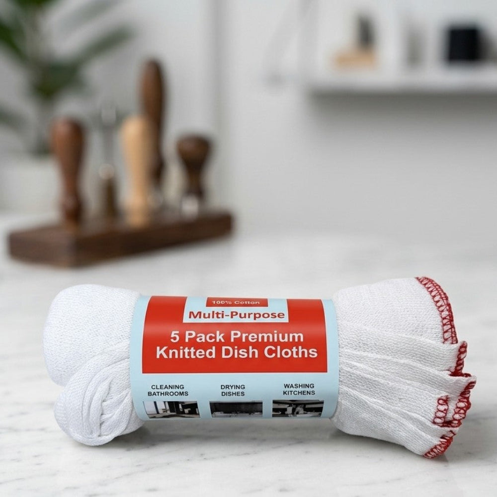 5 Pack Premium Dish Cloths - Wholesale UK