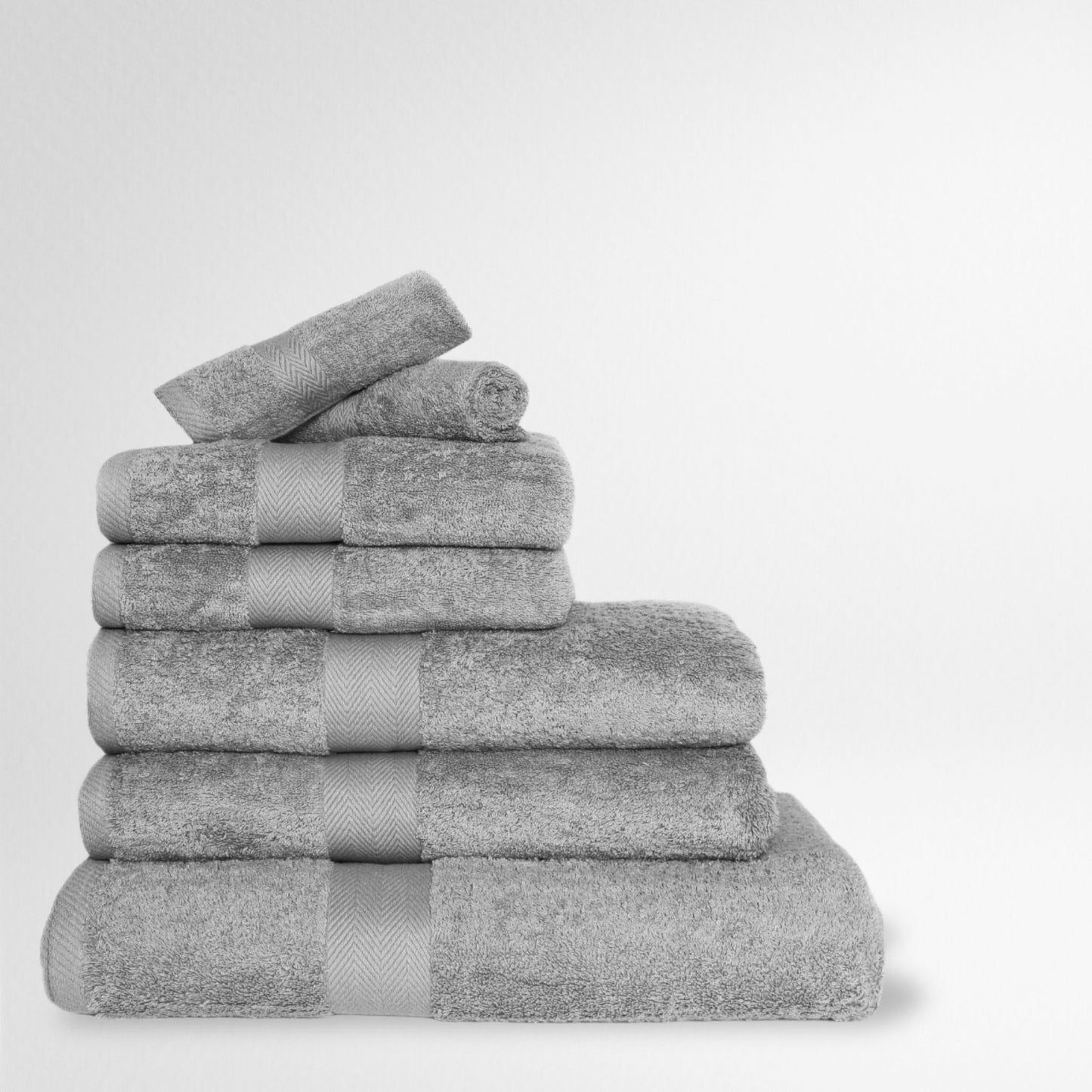 Silver Grey - Luxury Bathroom Towel | Fine Combed Cotton Towel - 600GSM