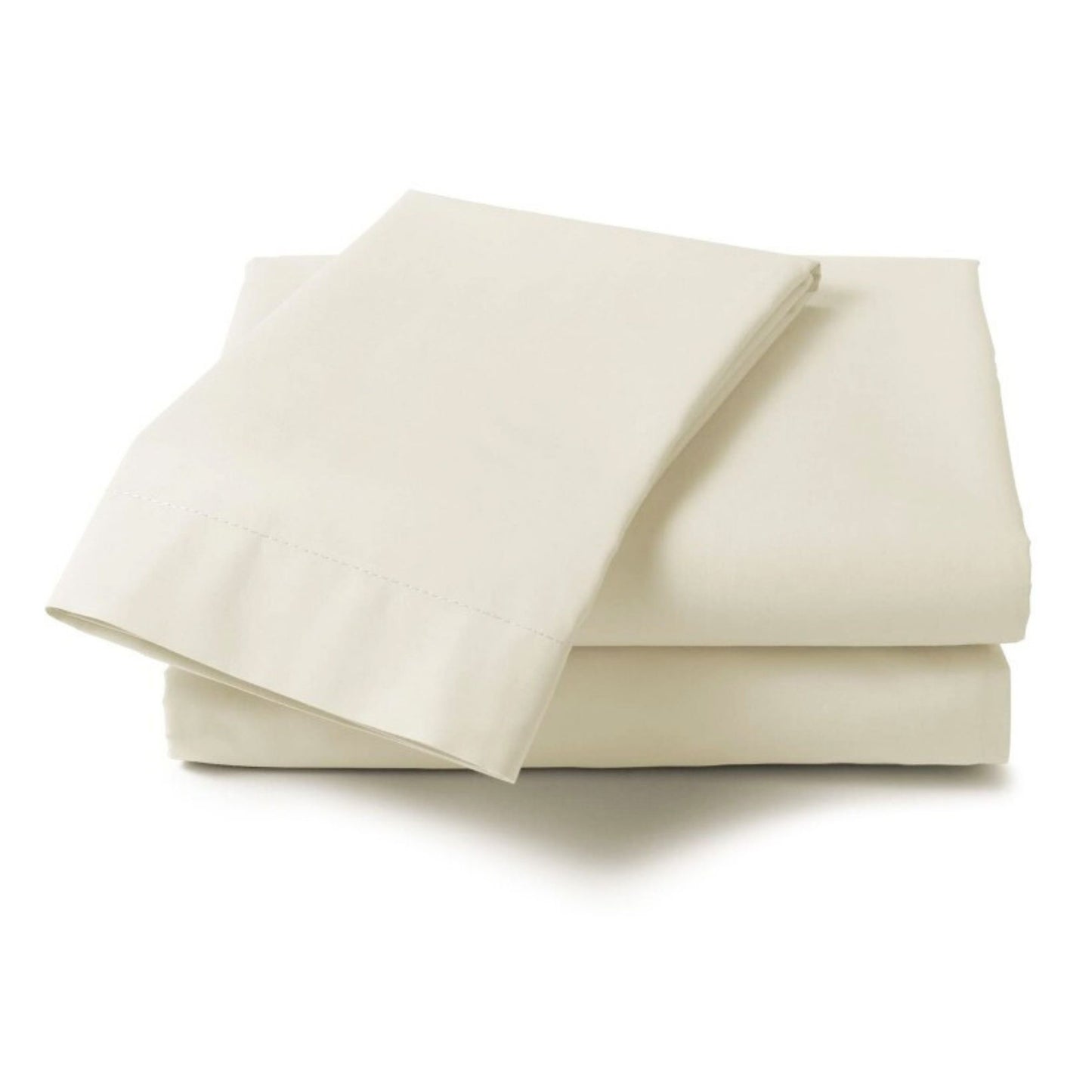 Ivory - Percale Flat Sheet | Cotton Blend - Easy Care Bed Linen
