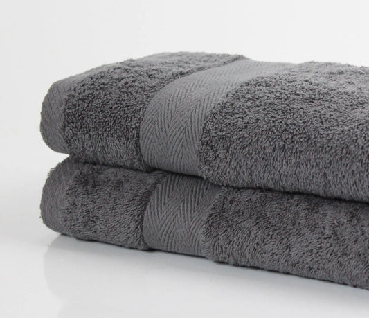 Charcoal - Luxury Bathroom Towel | Fine Combed Cotton Towel - 600GSM - Luxor
