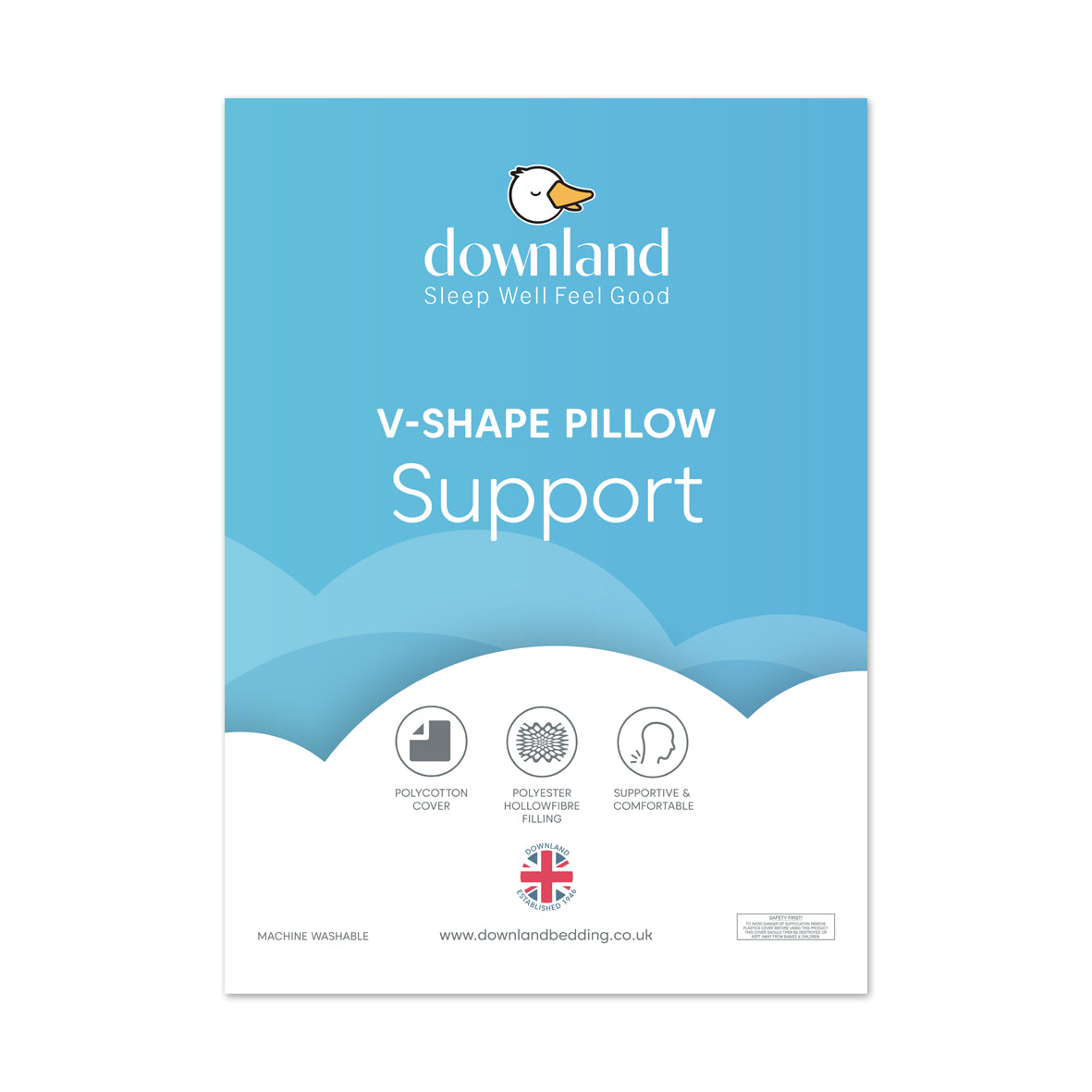 V-Shape Pillow Support | Firm Support