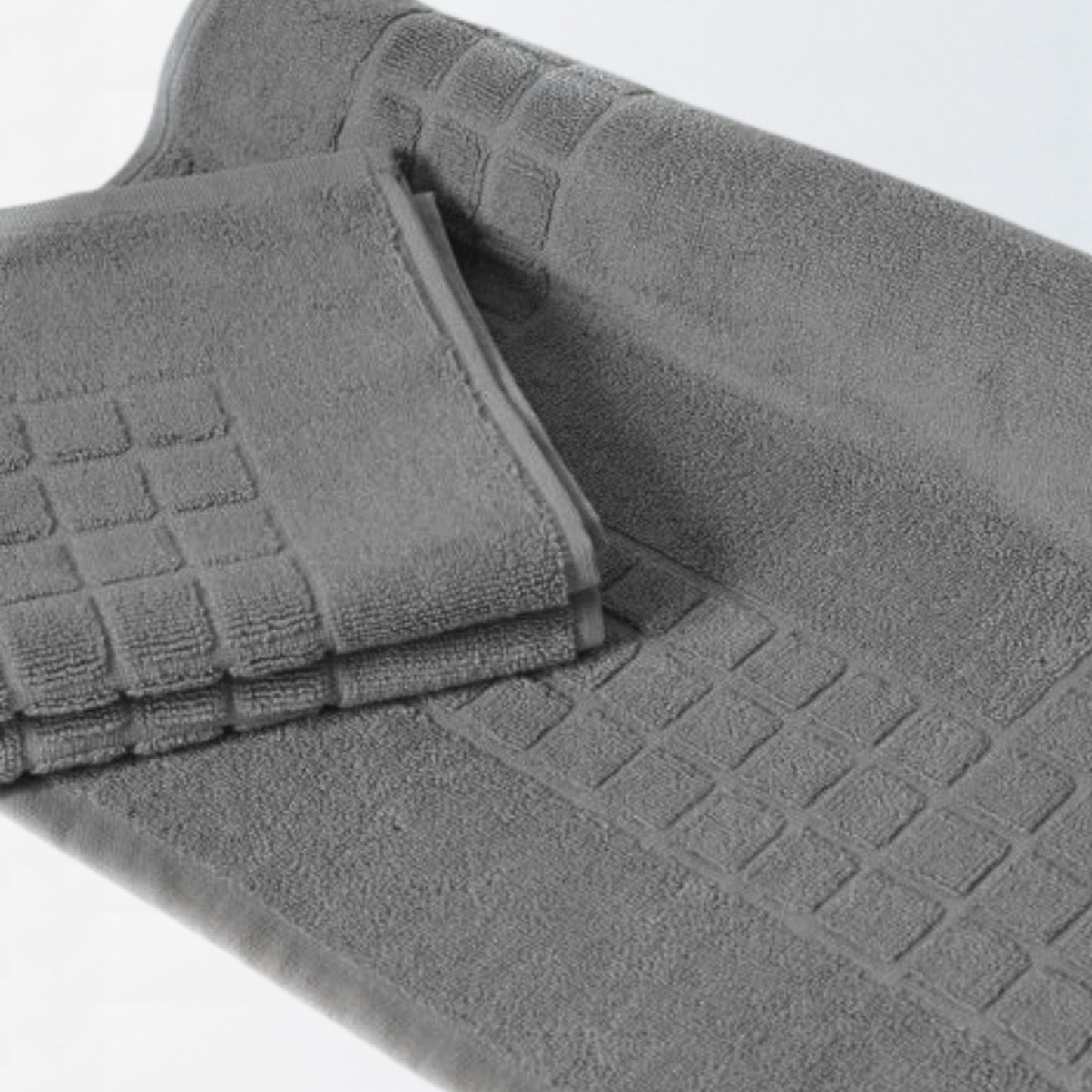 Charcoal Grey - Cotton Bath Mat | Quick - Dry Design - restmor.co.uk - colour