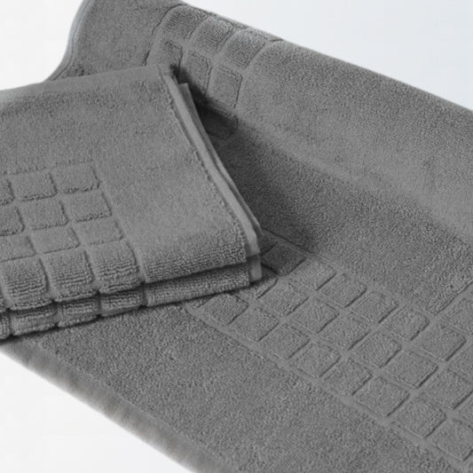 Charcoal Grey - Cotton Bath Mat | Quick - Dry Design - restmor.co.uk - colour