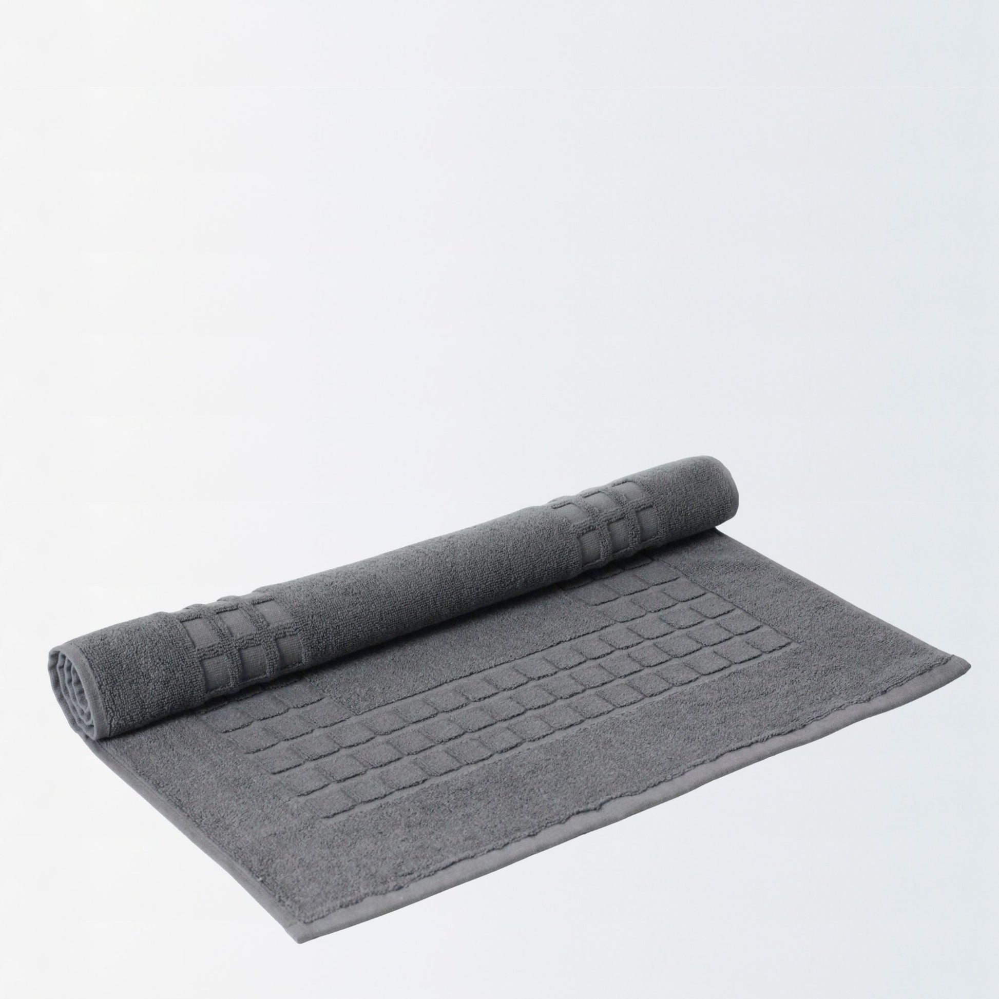 Charcoal Grey - Cotton Bath Mat | Quick - Dry Design - restmor.co.uk - colour