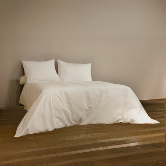 Classic Ivory - Luxury Duvet Cover Set | 100% Egyptian Cotton - 200 Thread Count - restmor.co.uk - colour