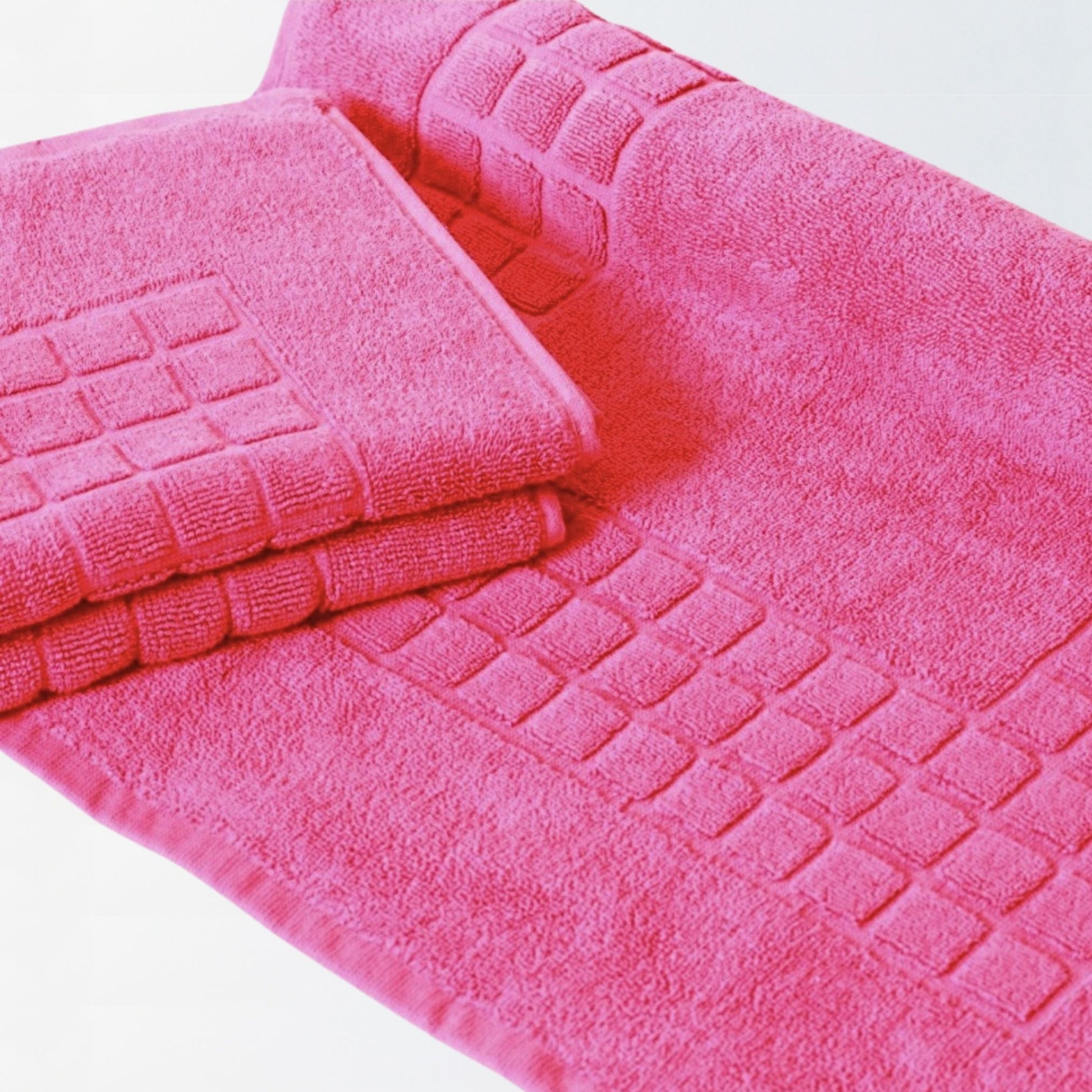 Fuchsia Pink - Cotton Bath Mat | Quick - Dry Design - restmor.co.uk - colour