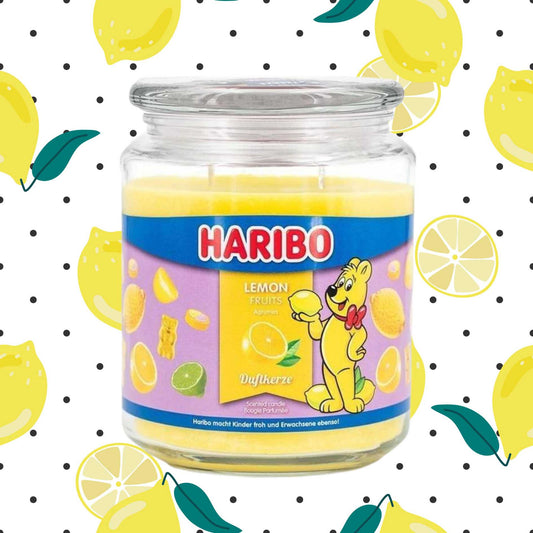 Haribo Candles - Lemon Fruits - restmor.co.uk - colour