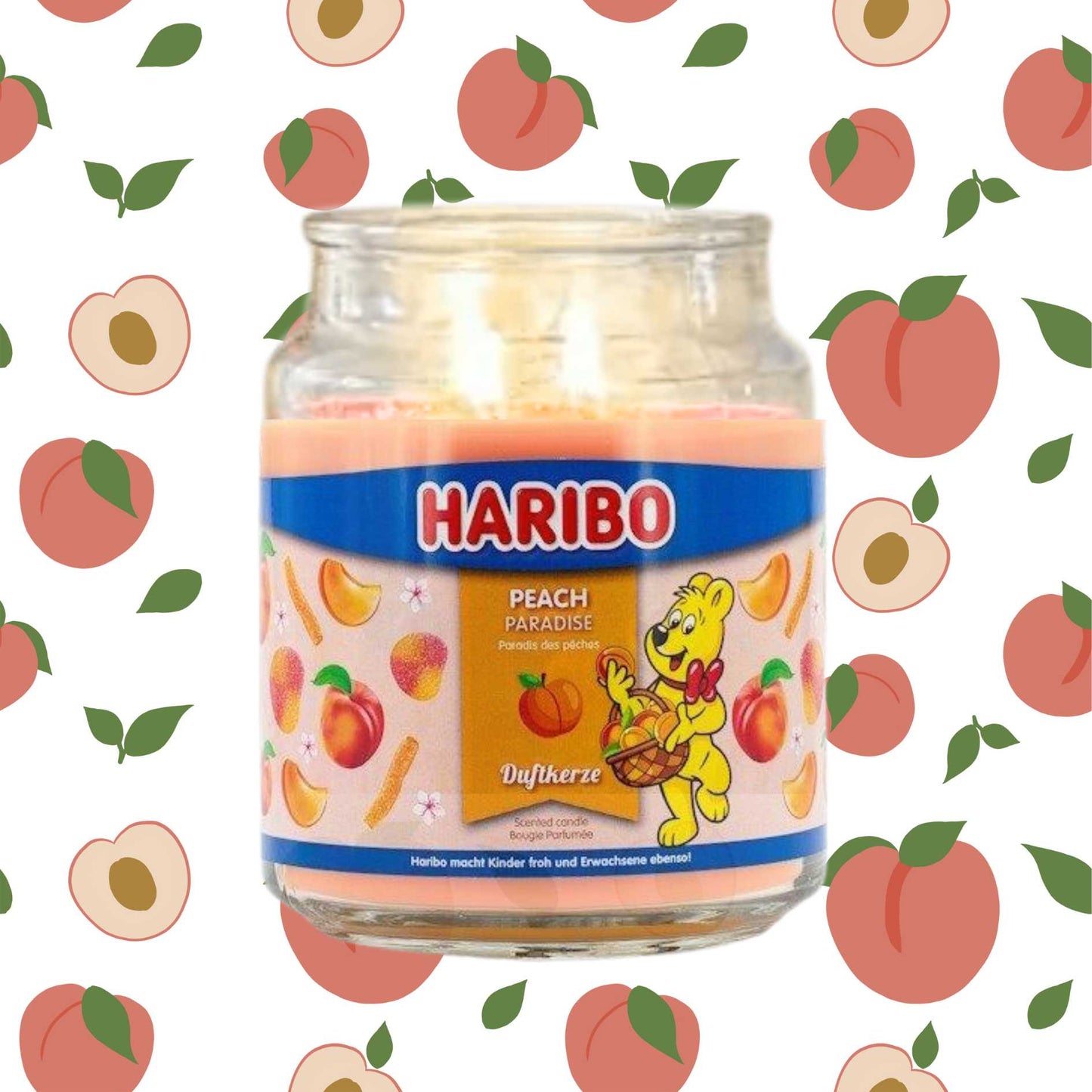 Haribo Candles - Peach Paradise - restmor.co.uk - colour