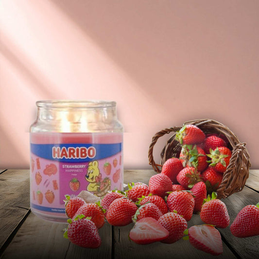 Haribo Candles - Strawberry Happiness - restmor.co.uk - colour