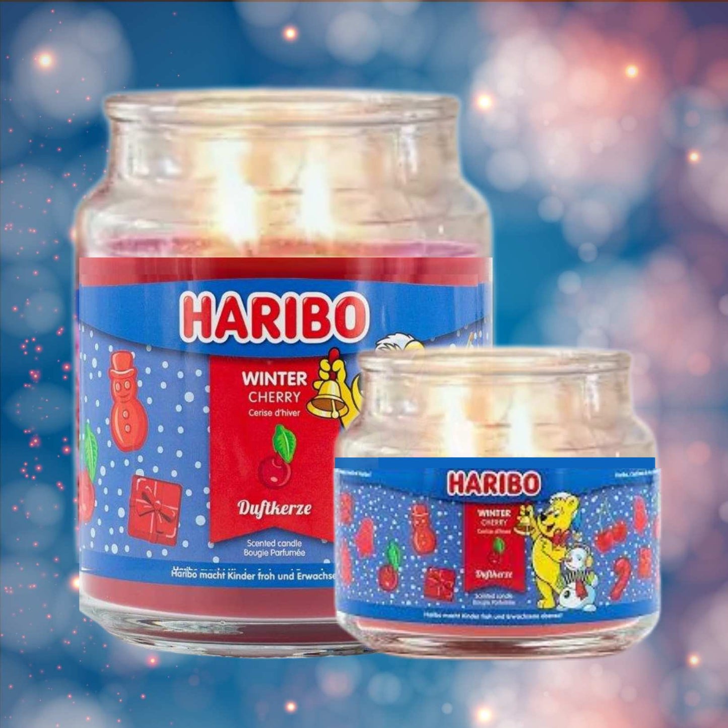 Haribo Candles - Winter Cherry - restmor.co.uk - colour
