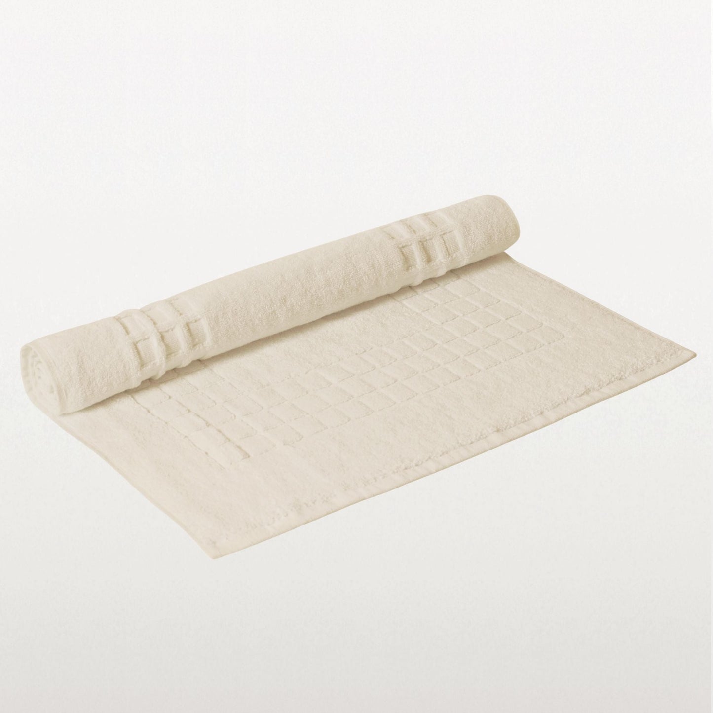 Ivory - Cotton Bath Mat | Quick - Dry Design - restmor.co.uk - colour