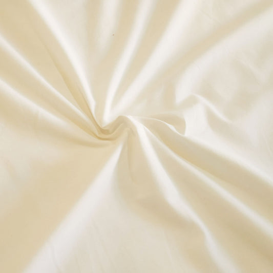 Ivory - Percale Fitted Sheet | Cotton Blend - Easy Care Bed Linen - restmor.co.uk - colour