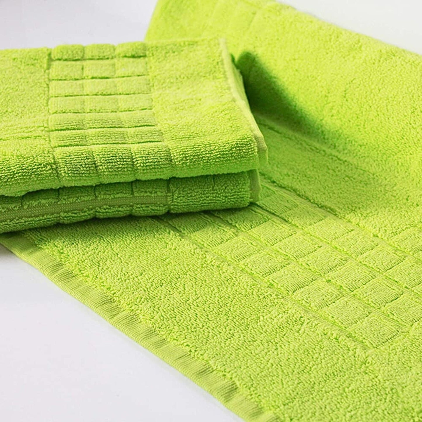 Lime Green - Cotton Bath Mat | Quick - Dry Design - restmor.co.uk - colour