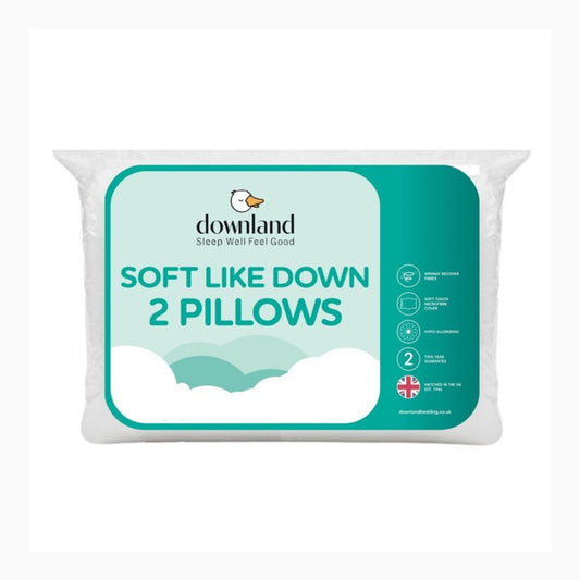Microfibre Pillow Pair – Soft Like Down | Medium - Soft Support - restmor.co.uk - colour