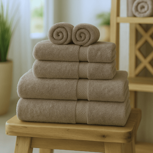 Mink - Luxury Bathroom Towel | Fine Combed Cotton Towel - 600GSM - restmor.co.uk - colour