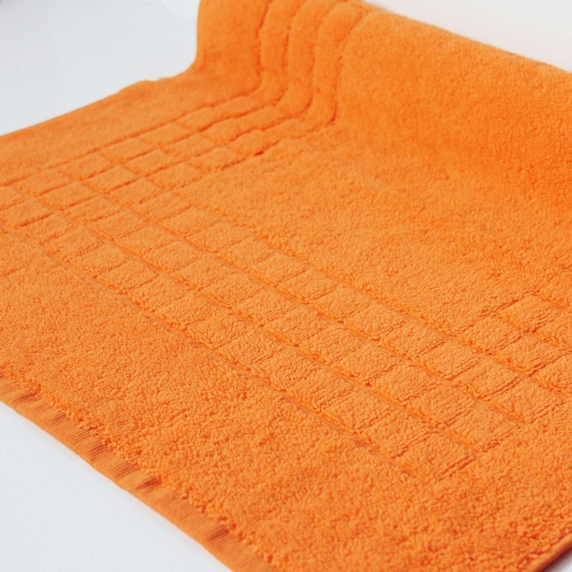 Orange - Cotton Bath Mat | Quick - Dry Design - restmor.co.uk - colour