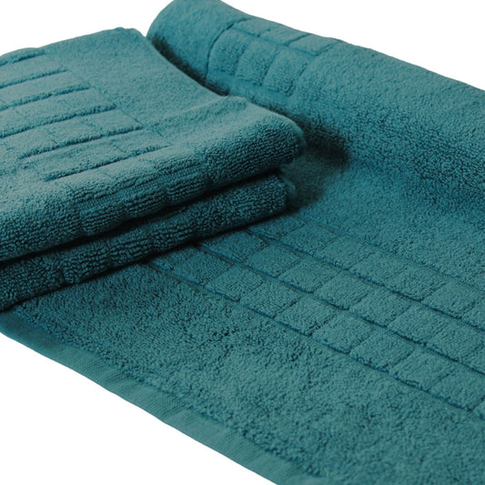 Peacock Green Bath Mat made from a quick-dry cotton design 