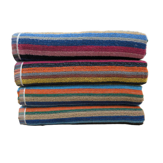 Recycled Cotton Striped Hand & Bath Towels – Wholesale UK - restmor.co.uk - colour
