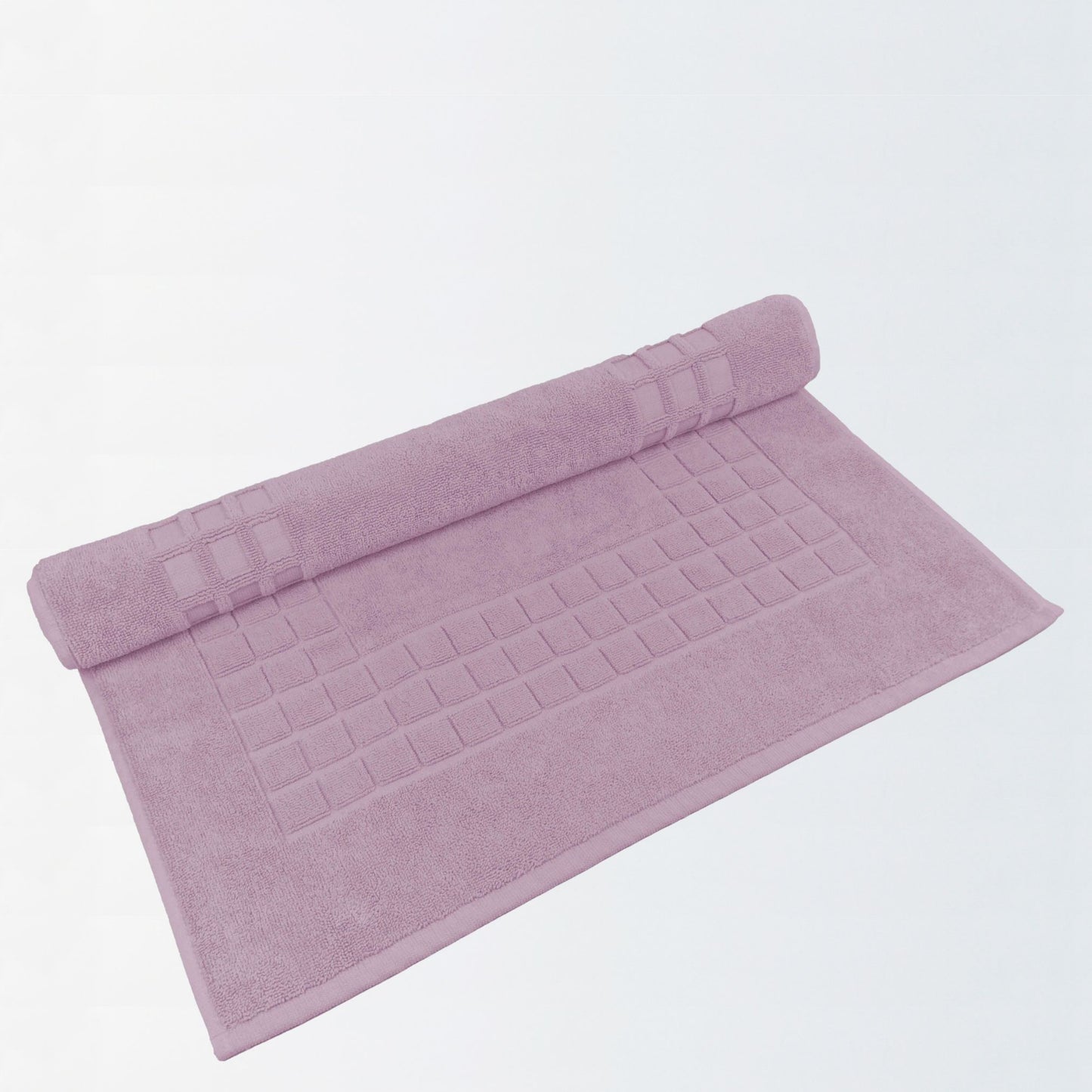 Mauve - Cotton Bath Mat - Quick-Dry Design