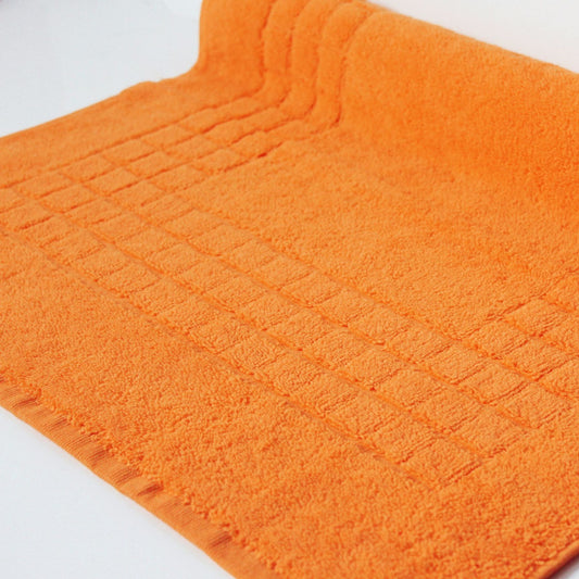 Orange - Cotton Bath Mat | Quick-Dry Design