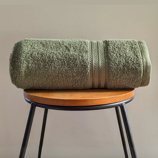 Sage Green - Bathroom Towel | Combed Cotton - Supreme Range