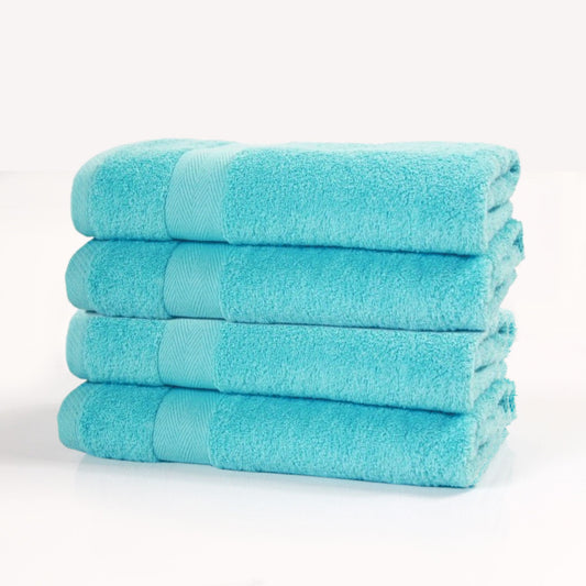 Aqua Blue - Luxury Bathroom Towel | Fine Combed Cotton Towel - 600GSM