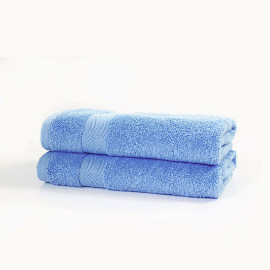 2 Piece Luxor Bath Sheet Pack | Fine Combed Cotton - 600 GSM