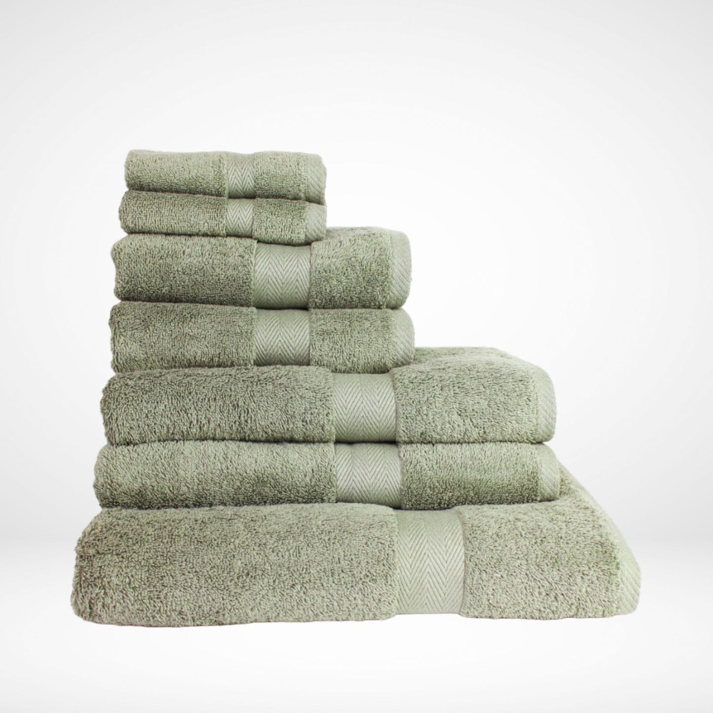 7 Piece Luxor Bath Towel Bundle -  600 GSM  |  Pack Includes 2 Face Cloths, 2 Hand Towels, 2 Bath Towels, 1 Bath Sheet