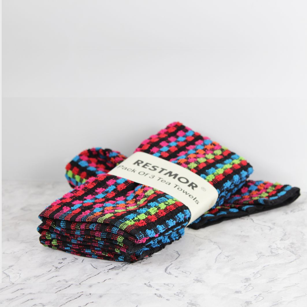 Cotton Tea Towels - Multi Terry