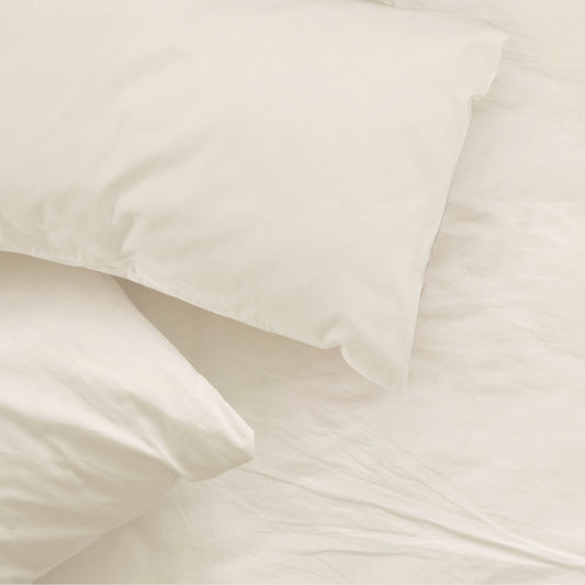 Classic Ivory - Pillowcase Pair | 100% Egyptian Cotton - 200 Thread Count - Luxury Bed Linen