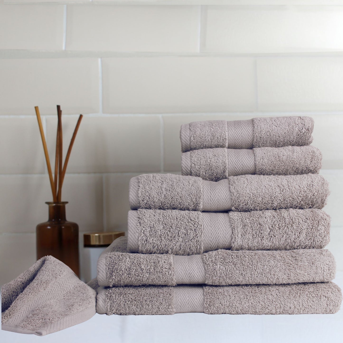 Mink - Luxury Bathroom Towel | Fine Combed Cotton Towel - 600GSM