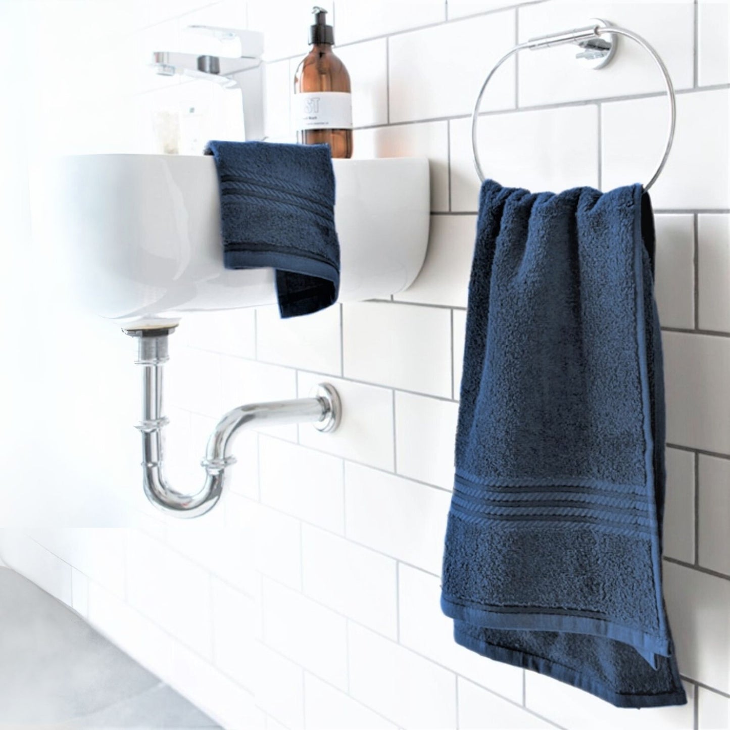 Navy Blue - Bathroom Towel | Combed Cotton - Supreme Range