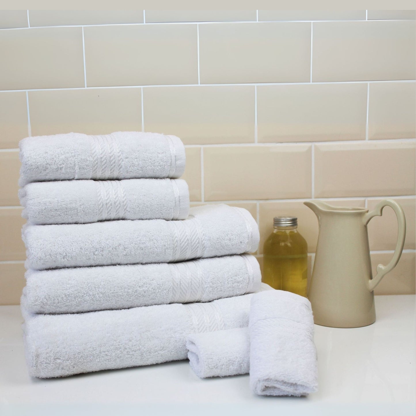 White - Bathroom Towel | Combed Cotton - Supreme Range