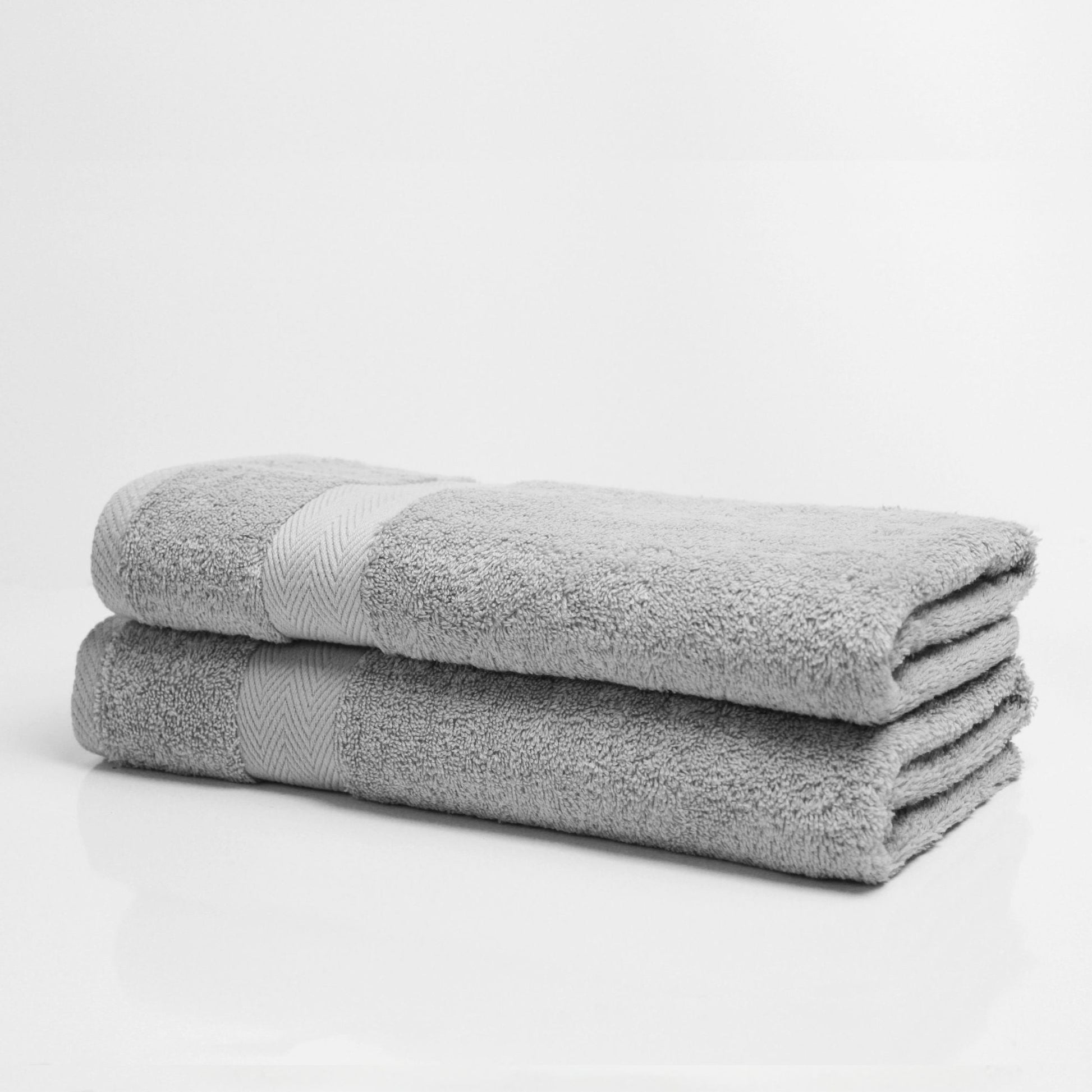 Silver Grey - Luxury Bathroom Towel | Fine Combed Cotton Towel - 600GSM - restmor.co.uk - colour