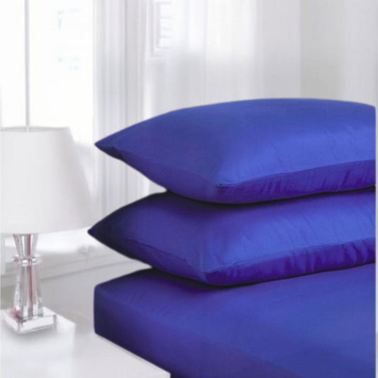 Wedgewood Blue - Fitted Sheet | Cotton Blend - Easy Care Bed Linen - restmor.co.uk - colour
