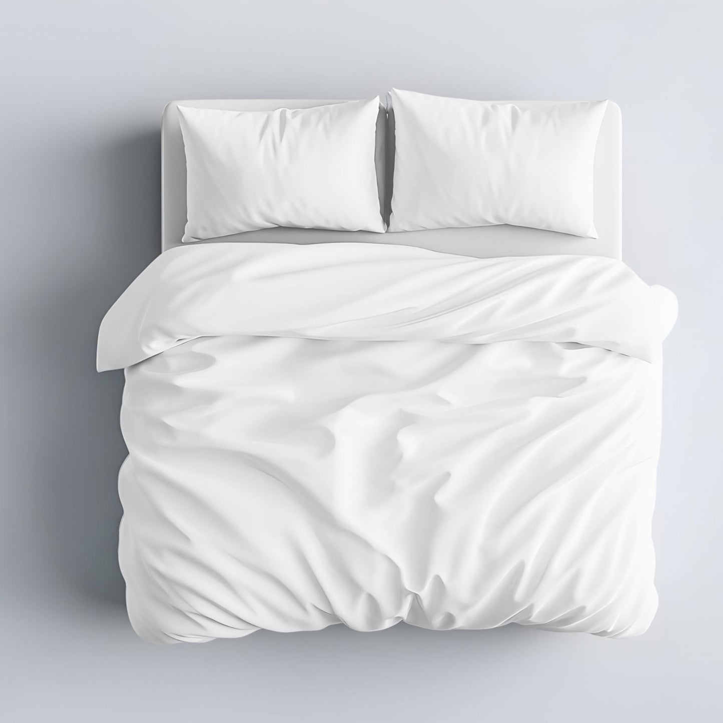 White - Percale Duvet Cover Set | Cotton Blend - Easy Care Bed Linen - restmor.co.uk - colour