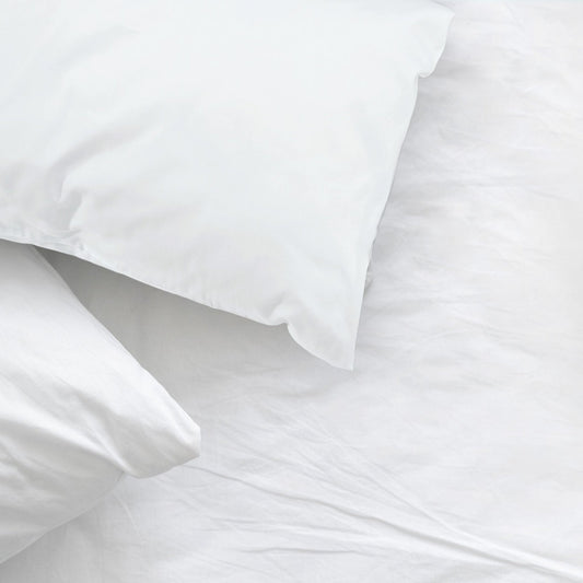 White - Pillowcase Pair | 100% Egyptian Cotton - 200 Thread Count - Luxury Bed Linen - restmor.co.uk - colour