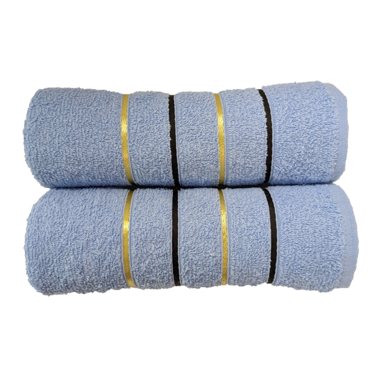 Stripe Towel Bath Towel Blue